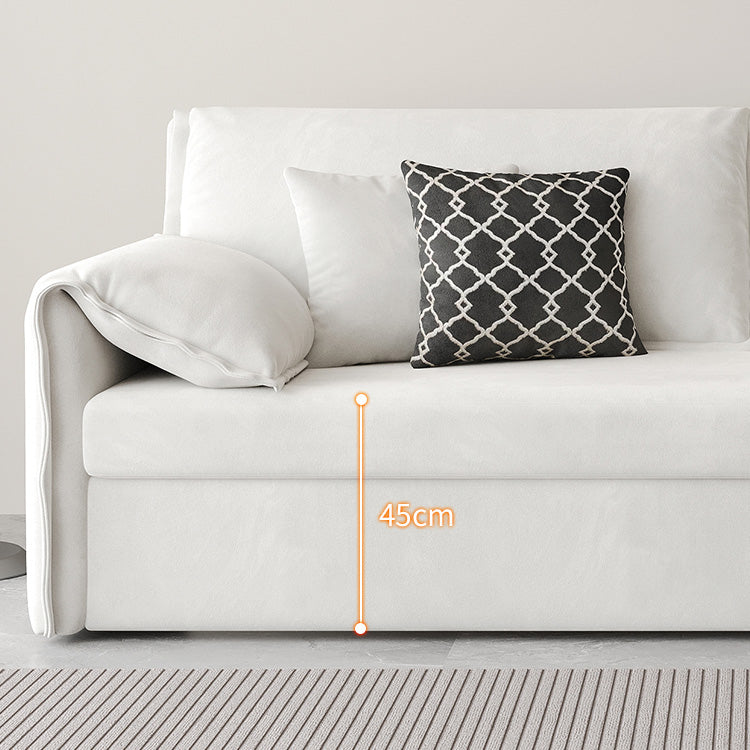 Elegant Contrast Sofa in Beige, Blue, Dark Brown, Orange & Gray - Premium Cotton & Faux Leather Blend hyt-1426