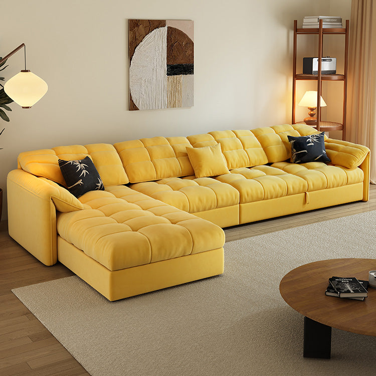 Modern Multi-Color Cotton Sofa - Beige, Dark Brown, Yellow, Blue, Orange, Green, and Gray hyt-1427