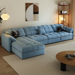 Modern Multi-Color Cotton Sofa - Beige, Dark Brown, Yellow, Blue, Orange, Green, and Gray hyt-1427