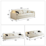 Modern Multi-Color Cotton Sofa - Beige, Dark Brown, Yellow, Blue, Orange, Green, and Gray hyt-1427