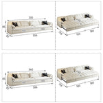 Modern Multi-Color Cotton Sofa - Beige, Dark Brown, Yellow, Blue, Orange, Green, and Gray hyt-1427