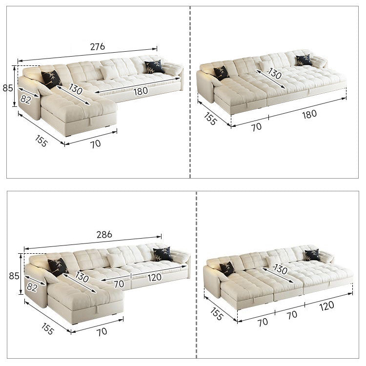 Modern Multi-Color Cotton Sofa - Beige, Dark Brown, Yellow, Blue, Orange, Green, and Gray hyt-1427