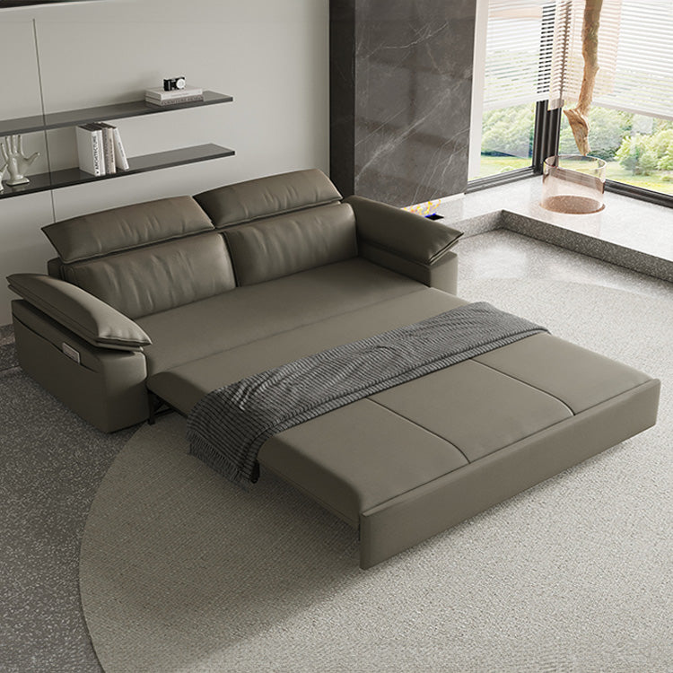 Stylish Solid Wood Sofa with Comfortable Cotton and Faux Leather Upholstery in Assorted Colors hyt-1432