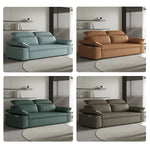 Stylish Solid Wood Sofa with Comfortable Cotton and Faux Leather Upholstery in Assorted Colors hyt-1432