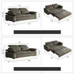 Stylish Solid Wood Sofa with Comfortable Cotton and Faux Leather Upholstery in Assorted Colors hyt-1432