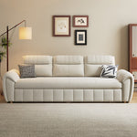 Stylish Sofa Collection: Beige & Light Gray with Dark Brown, Orange, Green, Blue Options in Cotton, Faux Leather, Latex & Coir hyt-1433