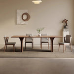 Elegant Ash Wood Dining Table with Unique Curved Design – Modern Home Furniture hzmzw-3149