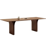 Elegant Ash Wood Dining Table with Unique Curved Design – Modern Home Furniture hzmzw-3149