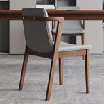 Stylish Ash Wood Chair with Faux Leather Cushion - Modern Comfort for Your Home or Office hzmzw-3151