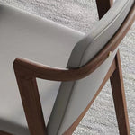 Stylish Ash Wood Chair with Faux Leather Cushion - Modern Comfort for Your Home or Office hzmzw-3151