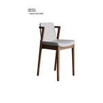 Stylish Ash Wood Chair with Faux Leather Cushion - Modern Comfort for Your Home or Office hzmzw-3151