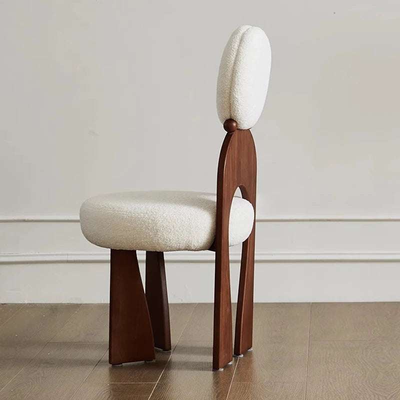 Modern Ash Wood Chair with Cashmere Upholstery - Chic and Stylish Accent Seating for Any Room hzmzw-3152