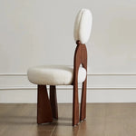Modern Ash Wood Chair with Cashmere Upholstery - Chic and Stylish Accent Seating for Any Room hzmzw-3152