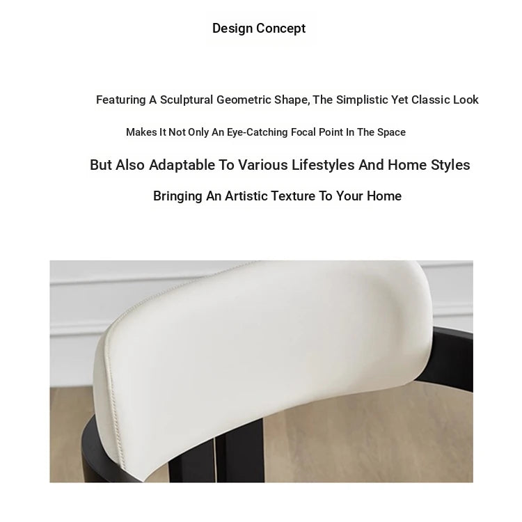 Stylish Ash Wood and Faux Leather Armchair for Modern Living Spaces hzmzw-3153