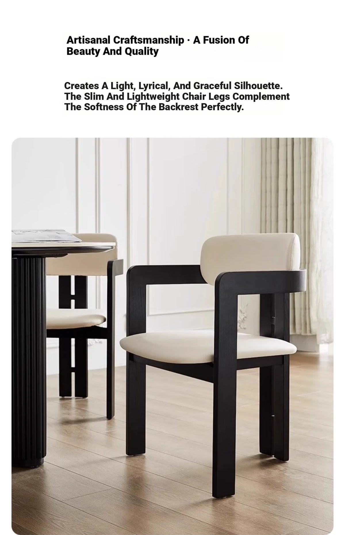 Stylish Ash Wood and Faux Leather Armchair for Modern Living Spaces hzmzw-3153