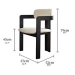 Stylish Ash Wood and Faux Leather Armchair for Modern Living Spaces hzmzw-3153