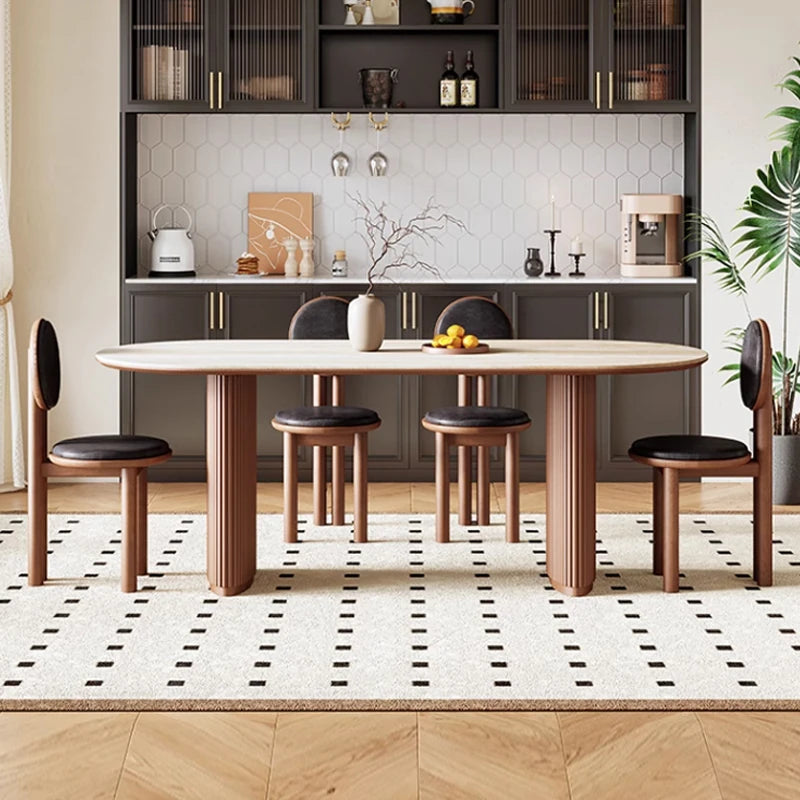 Modern Ash Wood Dining Chair with Faux Leather Seat - Stylish & Comfortable Design hzmzw-3155