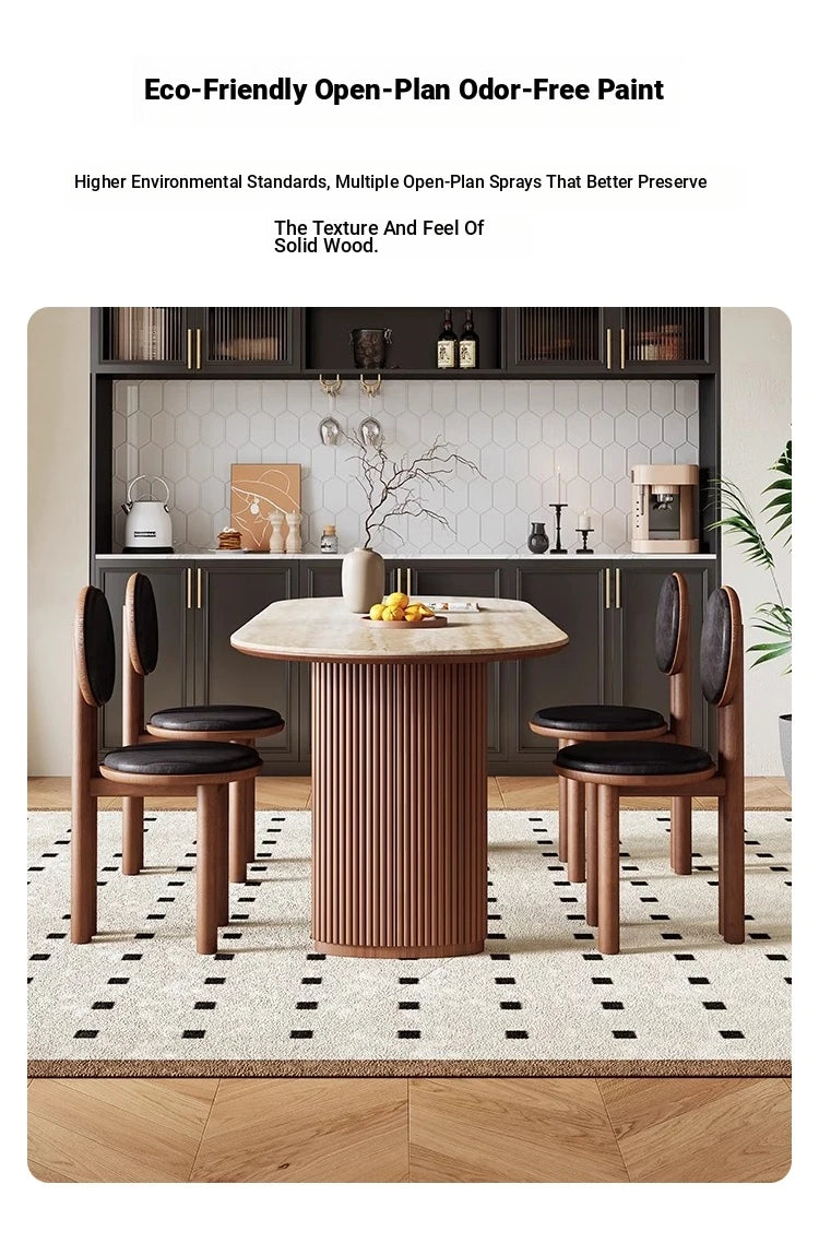 Modern Ash Wood Dining Chair with Faux Leather Seat - Stylish & Comfortable Design hzmzw-3155