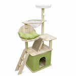 Multi-Level Cat Tree with Hideaway, Capsule Perch and Scratching Posts