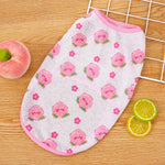 Pet Vest for Dogs and Cats – Cartoon Fruit Print Polyester Apparel