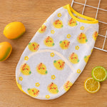 Pet Vest for Dogs and Cats – Cartoon Fruit Print Polyester Apparel