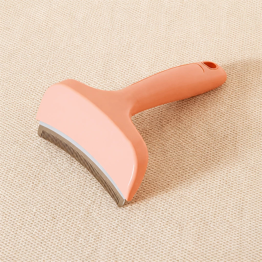 Curved Pet Deshedding and Detangling Comb for Dogs and Cats