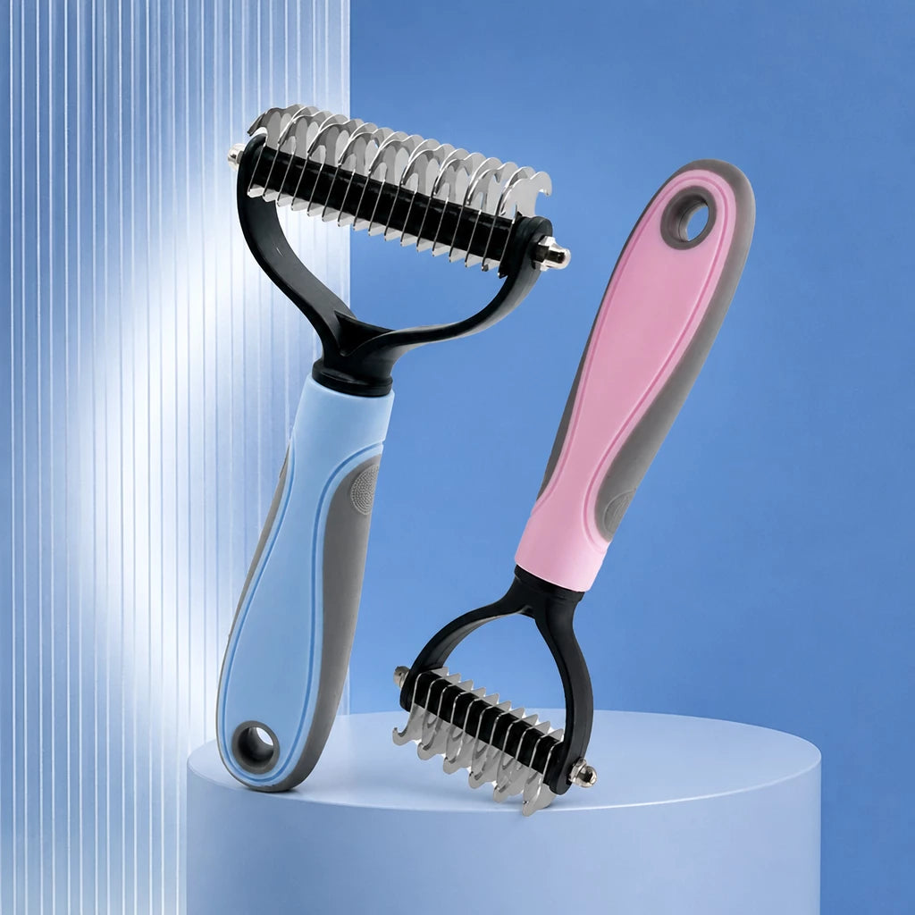 Pet Cat & Dog Detangling and Deshedding Grooming Comb