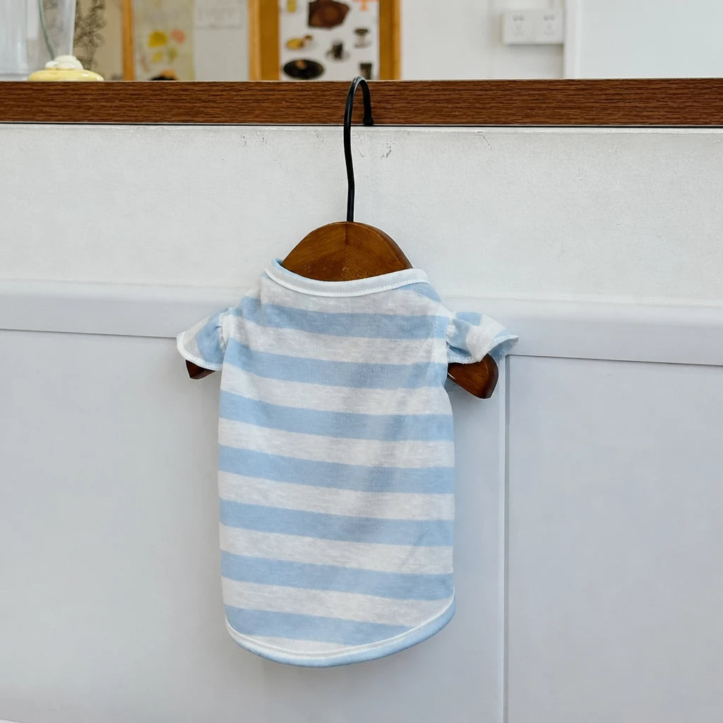 Striped Pet Shirt for Dogs and Cats