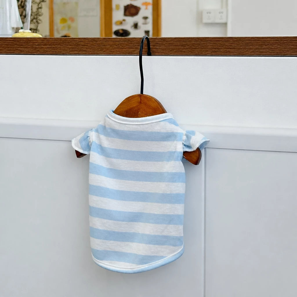 Striped Pet Shirt for Dogs and Cats