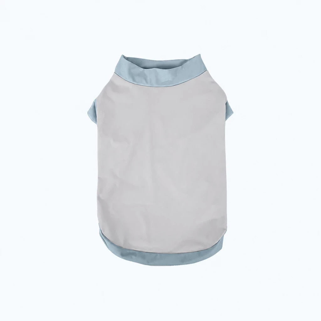 Lightweight Printed Color-Block Vest for Small Dogs