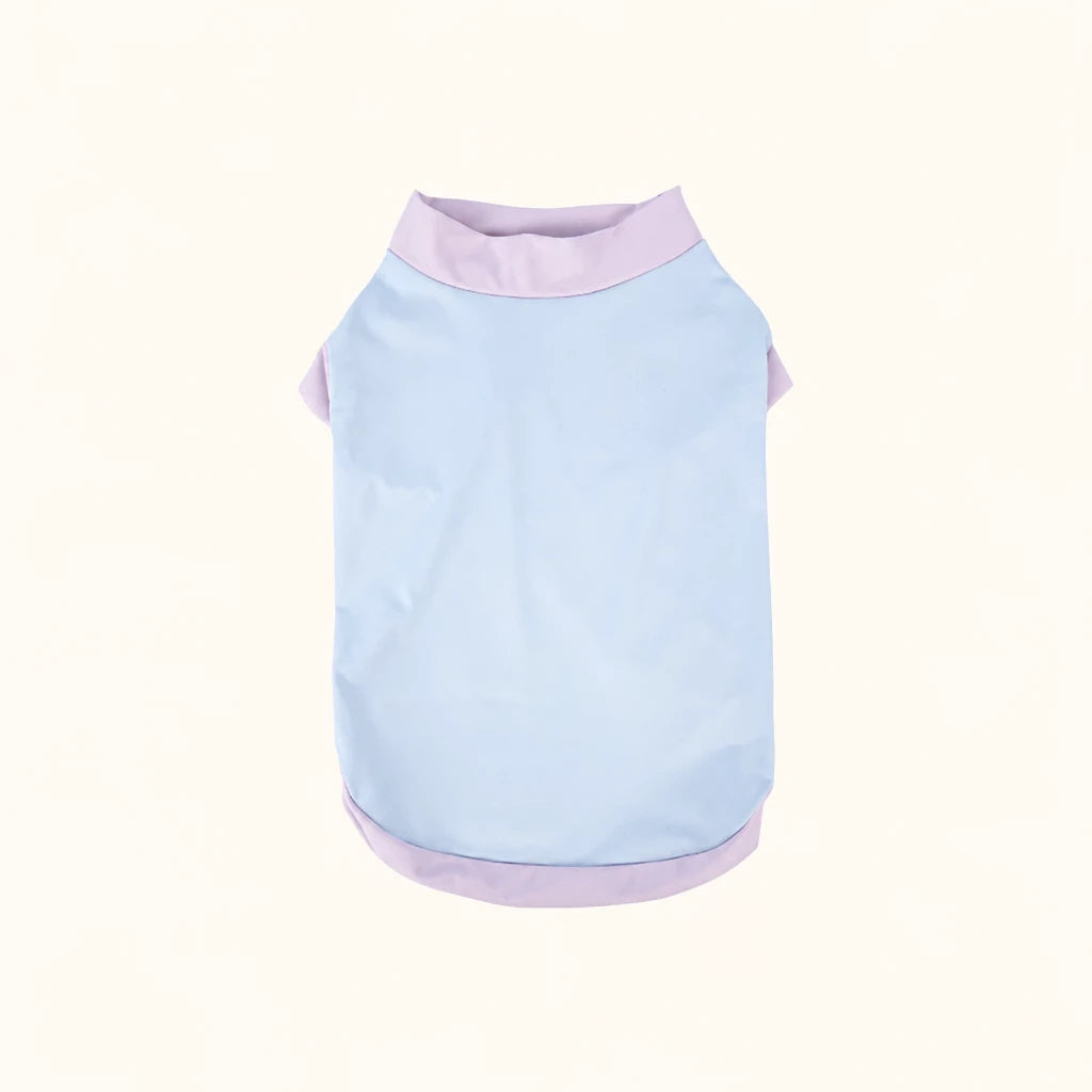 Lightweight Printed Color-Block Vest for Small Dogs