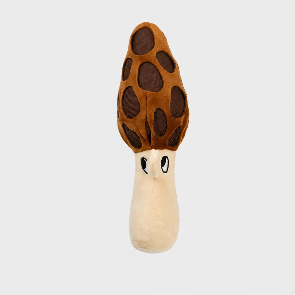Corduroy Mushroom Treat-Hiding Dog Toy