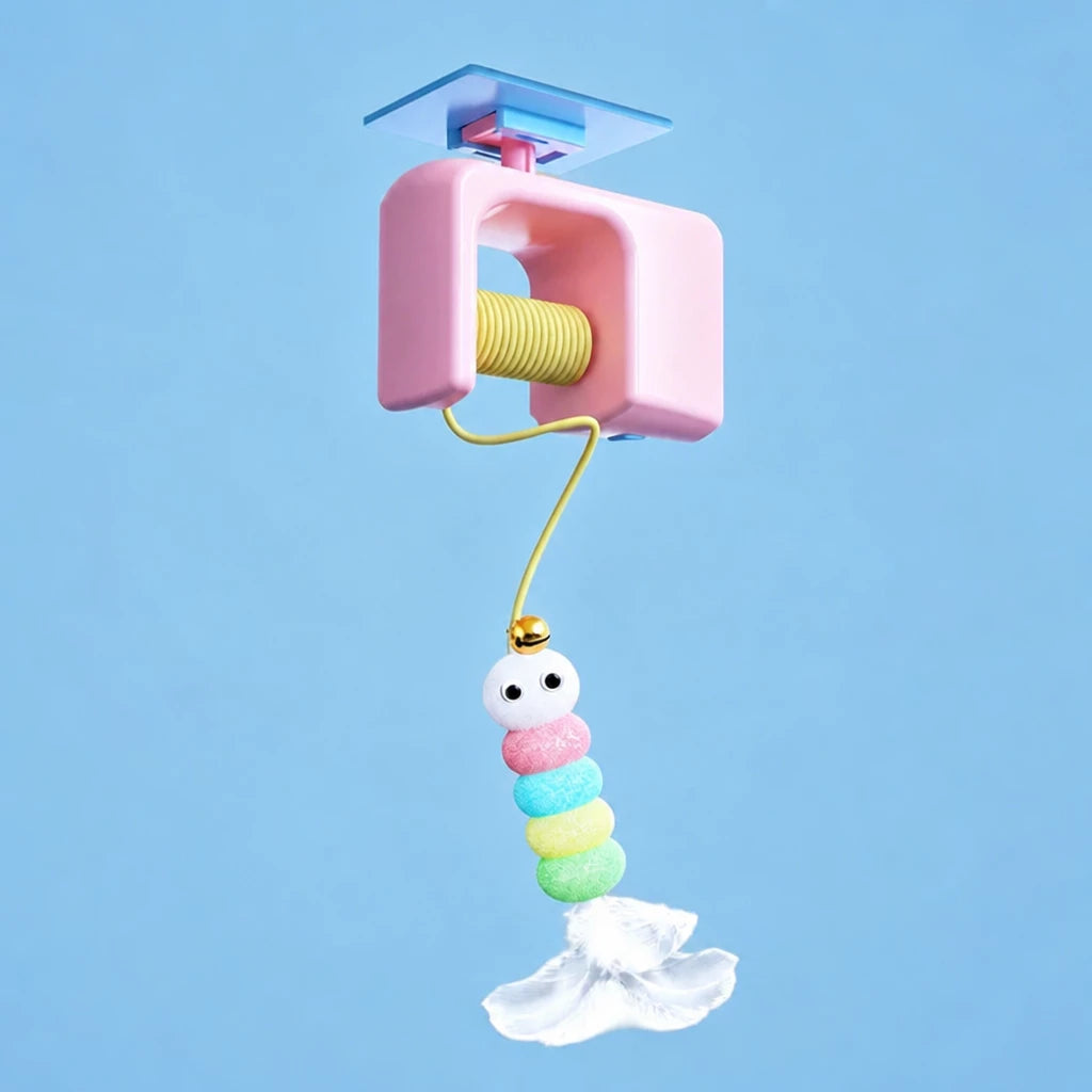 Automatic Cat Yoyo Teaser Toy with Door-Hanging Design
