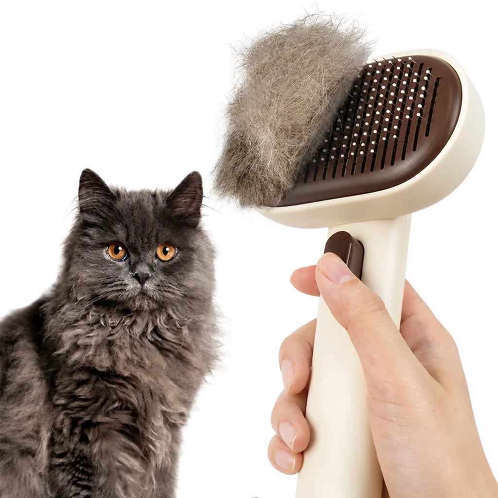 Aumuca 2-in-1 Dog & Cat Grooming Brush and Dematting Comb