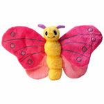 Corduroy Squeaky Butterfly Dog Toy
