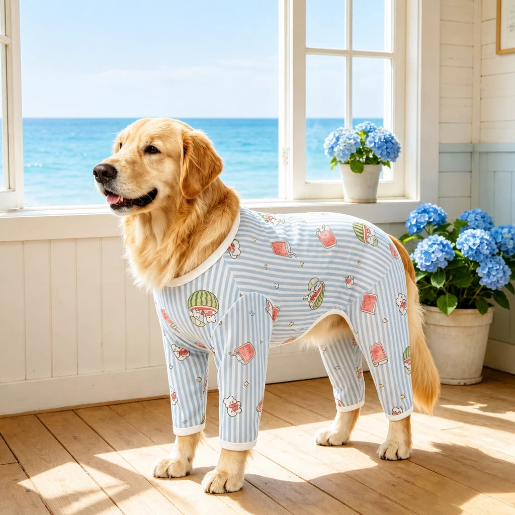 Four-Leg Dog Shirt with Cartoon Print