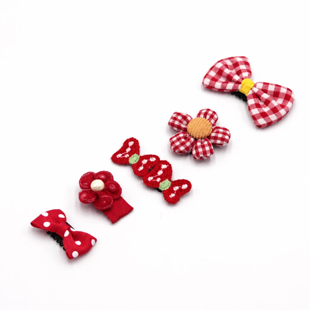 Pet Bow Hair Clips for Dogs and Cats