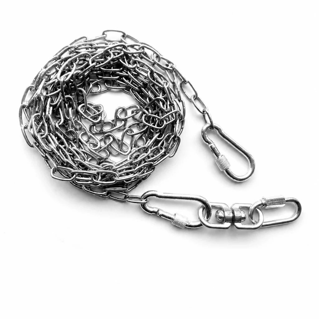 304 Stainless Steel Chain Dog Leash, Collar & Handle Set