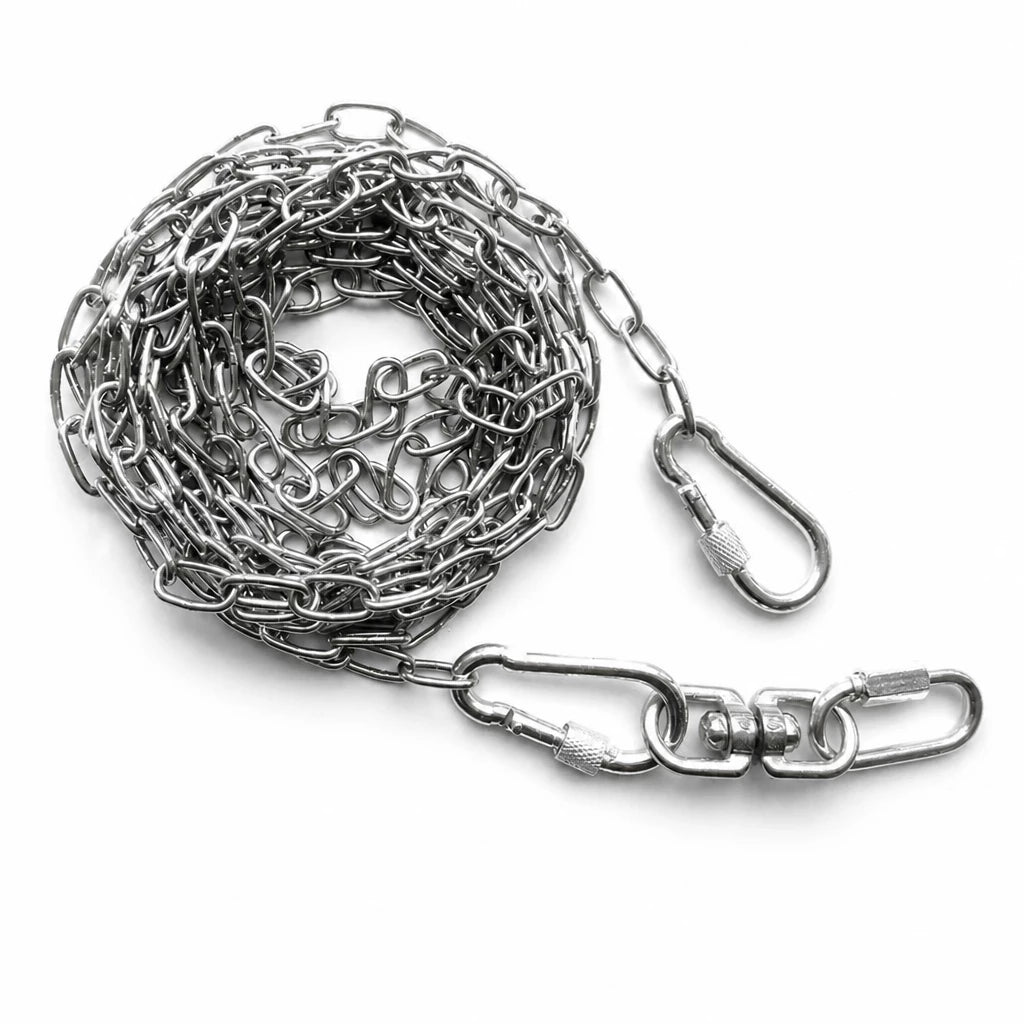 304 Stainless Steel Chain Dog Leash, Collar & Handle Set