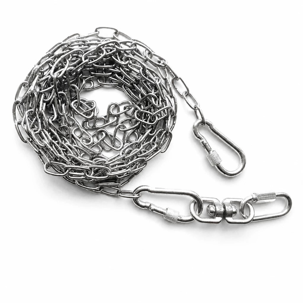 304 Stainless Steel Chain Dog Leash, Collar & Handle Set