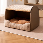Enclosed Dog Bed with House-Style Design
