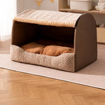 Enclosed Dog Bed with House-Style Design