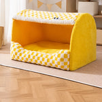 Enclosed Dog Bed with House-Style Design