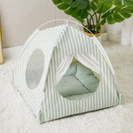 Indoor Cat & Dog Tent Bed with Removable, Washable Cushion
