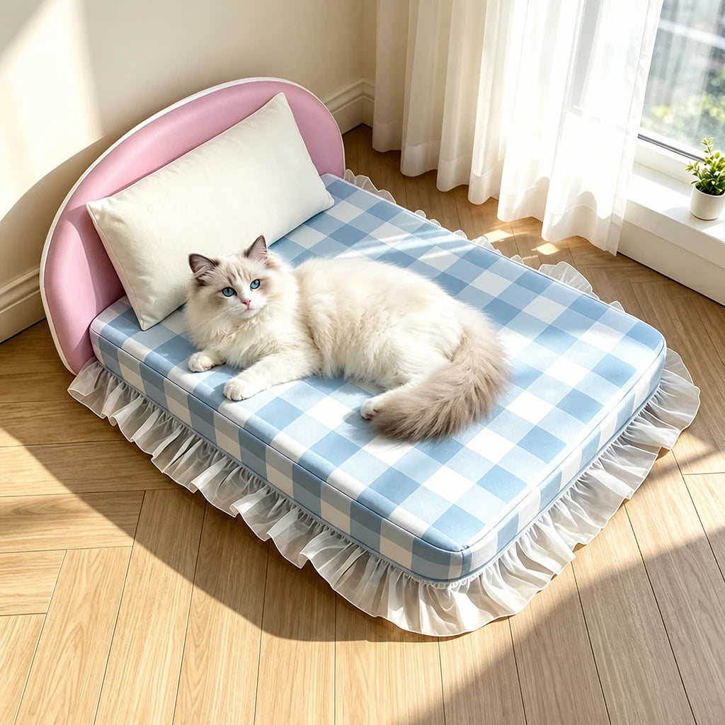 All-Season Pet Bed Mattress with Pillow