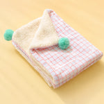 Cotton-Linen Pet Blanket Mat for Cats and Dogs