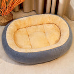 Dog & Cat Bed with Cushioned Base — All-Season & Winter Styles