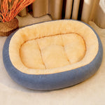 Dog & Cat Bed with Cushioned Base — All-Season & Winter Styles
