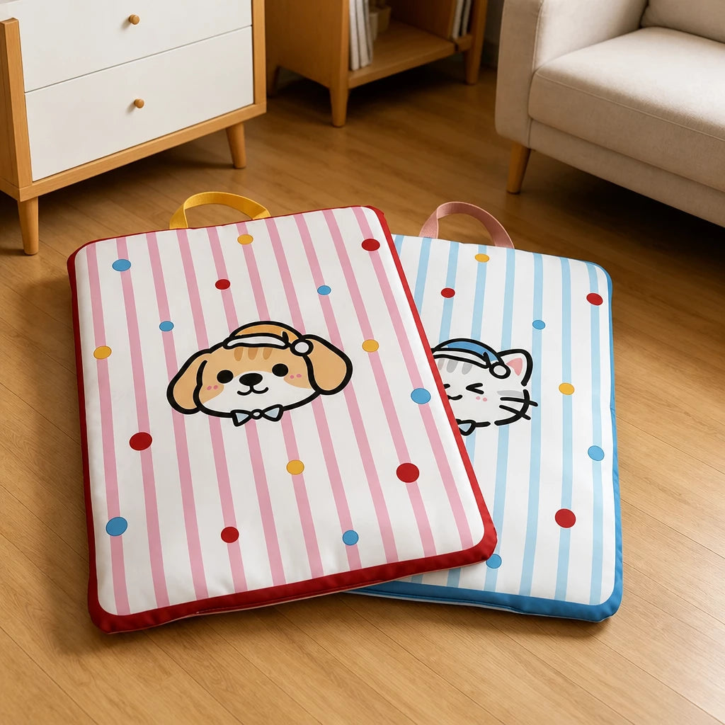 Waterproof Pet Bed Mat with Non-Slip Base