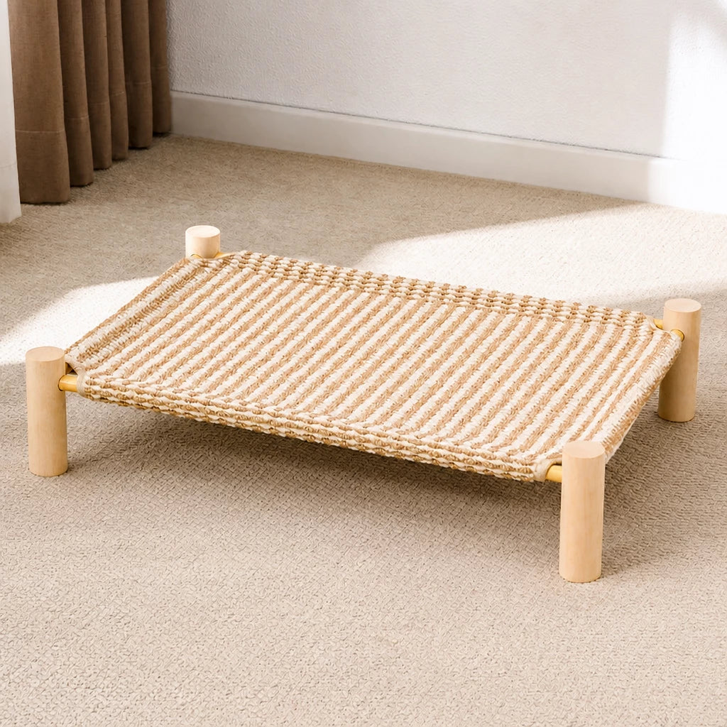 Elevated Cat Bed with Scratching Surface
